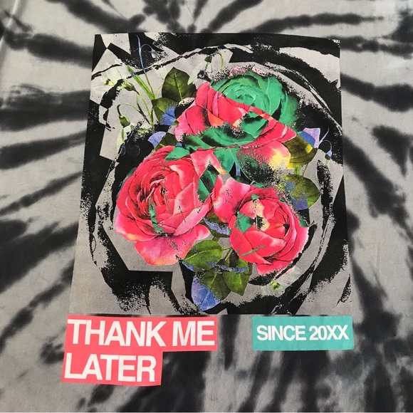 Rue 21 Short Sleeve T-Shirt Women’s Size X Large Color Gray Tie Dye Round Neck - Picture 10 of 11